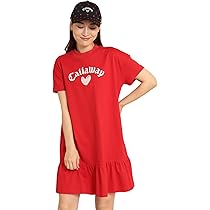 美品☆Callaway レッドレーベル レディース ゴルフワンピース Callawayキャロウェイレディースゴルフワンピースウエスト紐付き